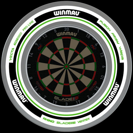 Winmau Advance White Green Surround