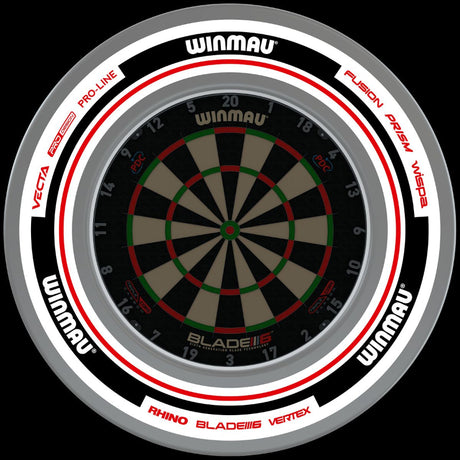 Winmau Advance White Red Surround 
