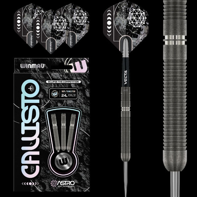 Winmau Callisto 1 90% Tungsten Steel Tip Darts Set