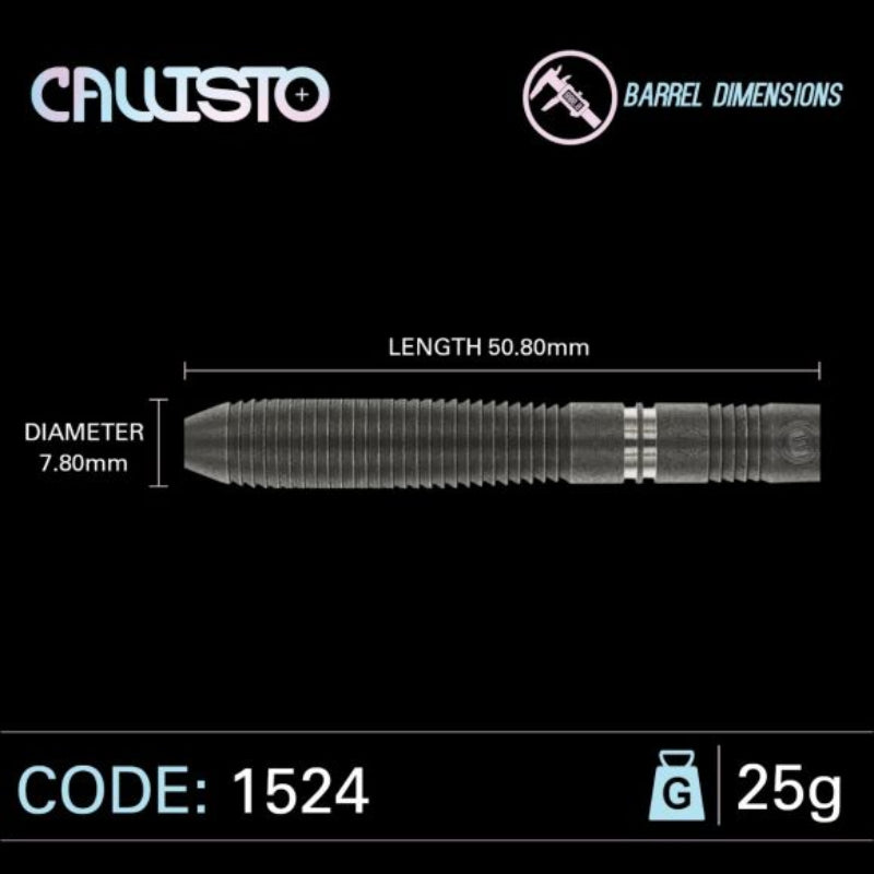 Winmau Callisto 2 Darts 90% Tungsten Steel Tip Darts Set