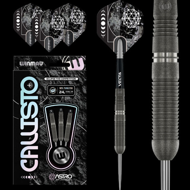 Winmau Callisto Darts 90% Tungsten Steel Tip Darts Set