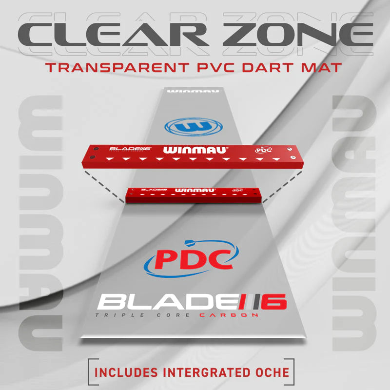 Winmau Clearzone Darts Mat with Oche