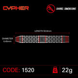 Winmau Cypher 90% Tungsten Darts 22G