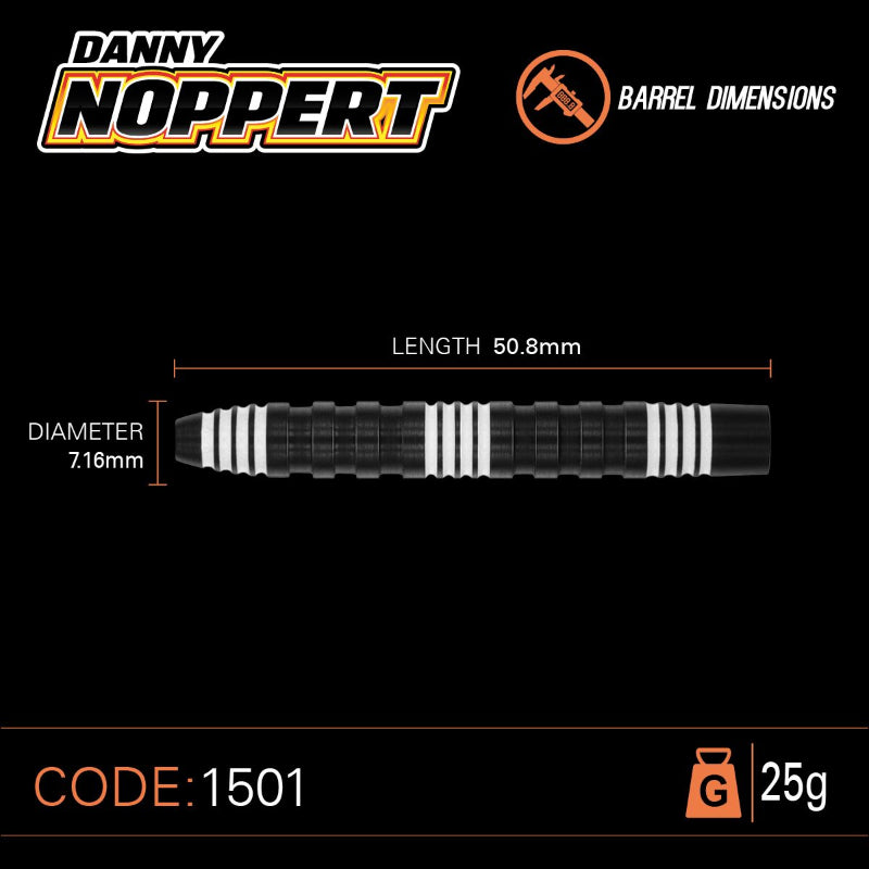 Winmau Danny Nopert Pro Series 85% Tungsten Darts Set 25G