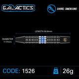 Winmau Galactics 90% Tungsten alloy Darts Set