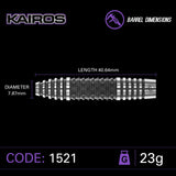 Winmau Kairos 1 90% Tungsten 23G Dart