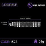 Winmau Kairos 2 90% Tungsten Darts 24G