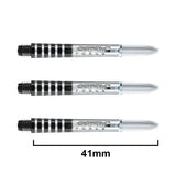 Winmau Prism Force intermediate Clear dart shafts with durable poly design
