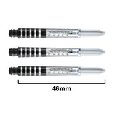 Winmau Prism Force Medium Clear dart shafts with durable poly design