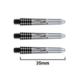 Winmau Prism Force Short Clear   shafts with durable poly design