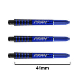 Winmau Prism Force intermediate blue dart shafts with durable poly design