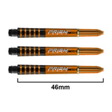 Winmau Prism Force Medium Orange dart shafts with durable poly design