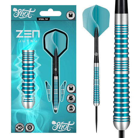 Zen Jutsu 2.0 Steel Tip Dart Set 80% Tungsten - Aussie Dart Supplies Online