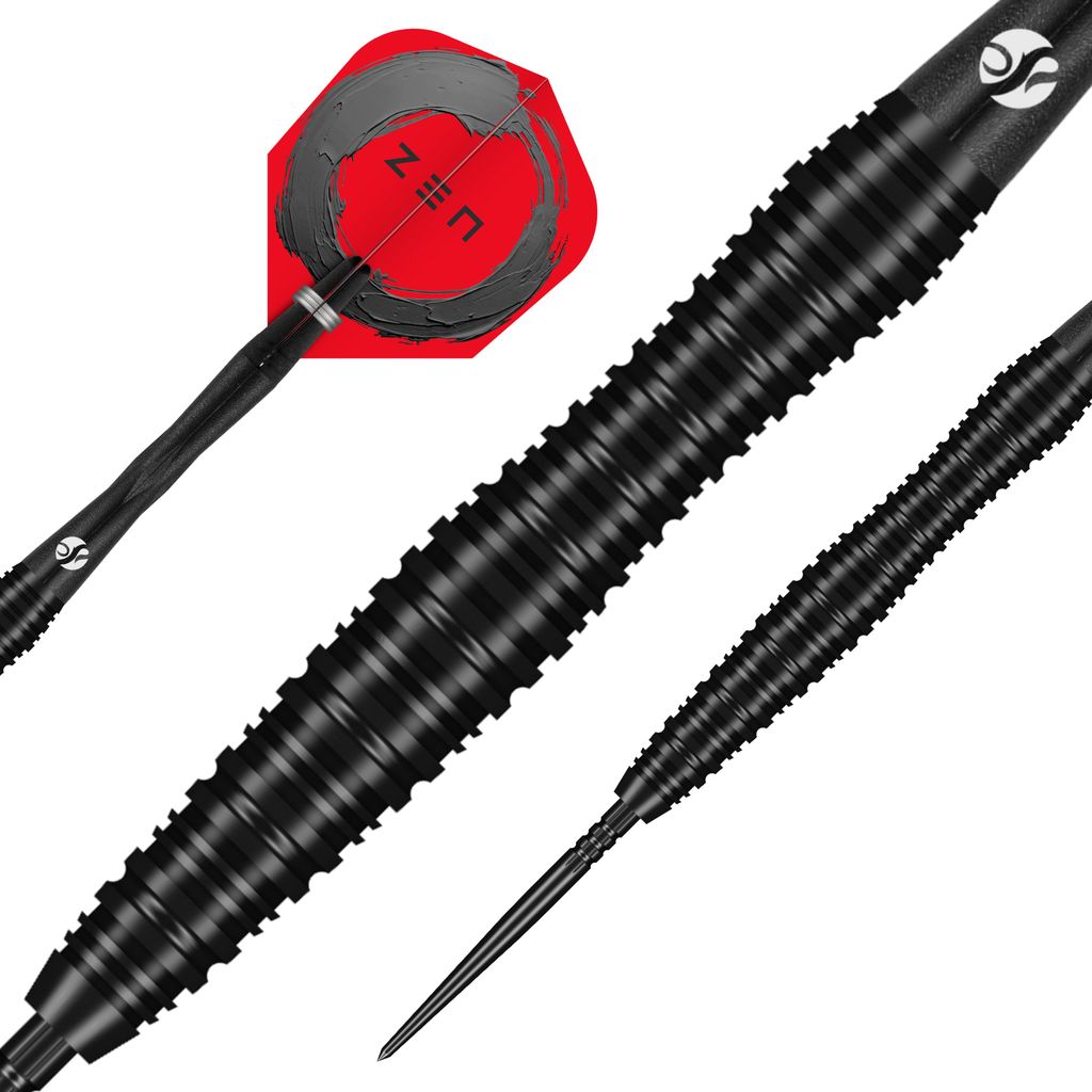 Zen Scallop Steel Tip Dart Set-90% Tungsten Barrels