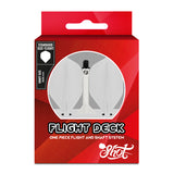Shot Flight Deck One Piece Flight & Shaft System White