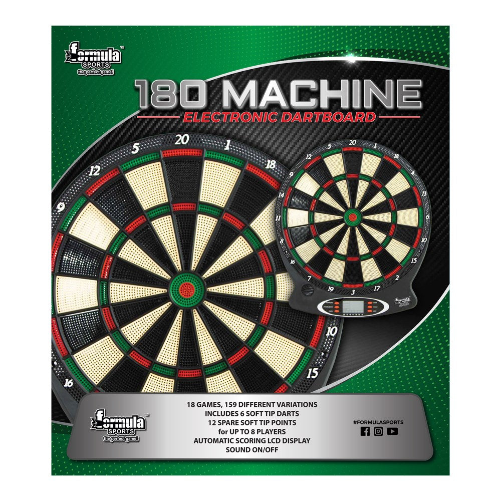 Formula 180 Machine Electronic Dartboard – LED scoring, electronic dartboard
