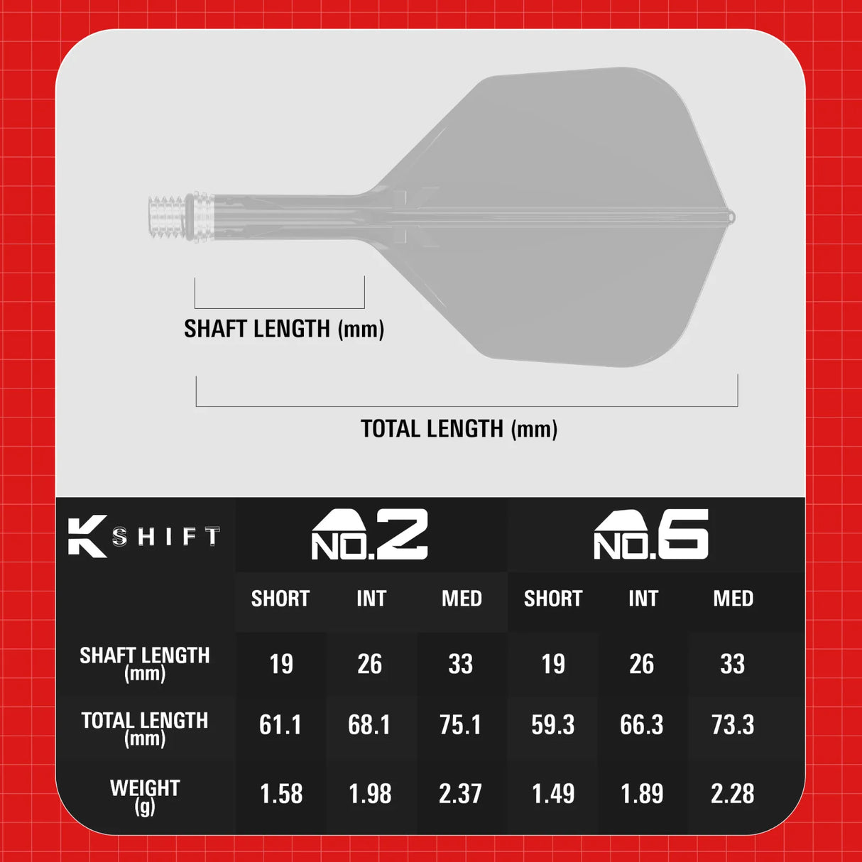 Target K-Shift No6 - Clear - Aussie Dart Supplies Online