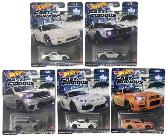 Hot Wheels Premium 2023 Fast & Furious Set