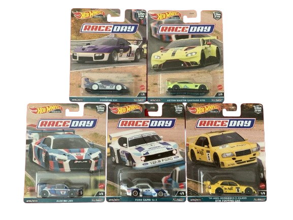 Hot Wheels 2023 Premium Car Culture Race Day Set #1-5