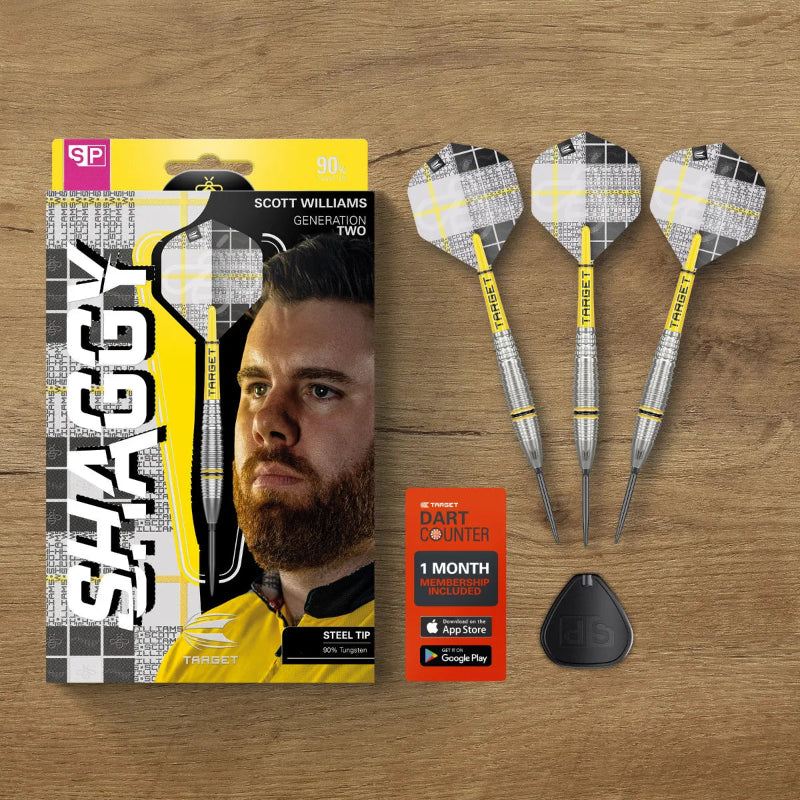 Target Scott Williams G2 90% Tungsten Swiss Point Darts Set.