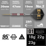 Target Stephen Bunting 95K 95% Tungsten Swiss Point Darts Set.