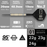 Target Dimitr Van Den Bergh 95K SP Swiss Points Darts Set