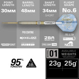 Target Adrian Lewis Showdown 95% Tungsten SP Darts Set