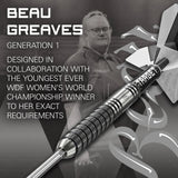 Target Beau Grieves G1 90% Tungsten SP Steel Tip Darts Set
