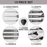 Target Beau Grieves G1 90% Tungsten SP Steel Tip Darts Set