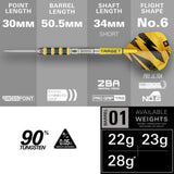 Target Buzz 01 90% Tungsten SP Darts Set
