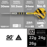 Target Buzz 02 90% Tungsten SP Darts Set