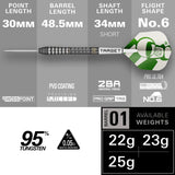 Target Charlie Manby 95% Tungsten Gen1 Darts Set