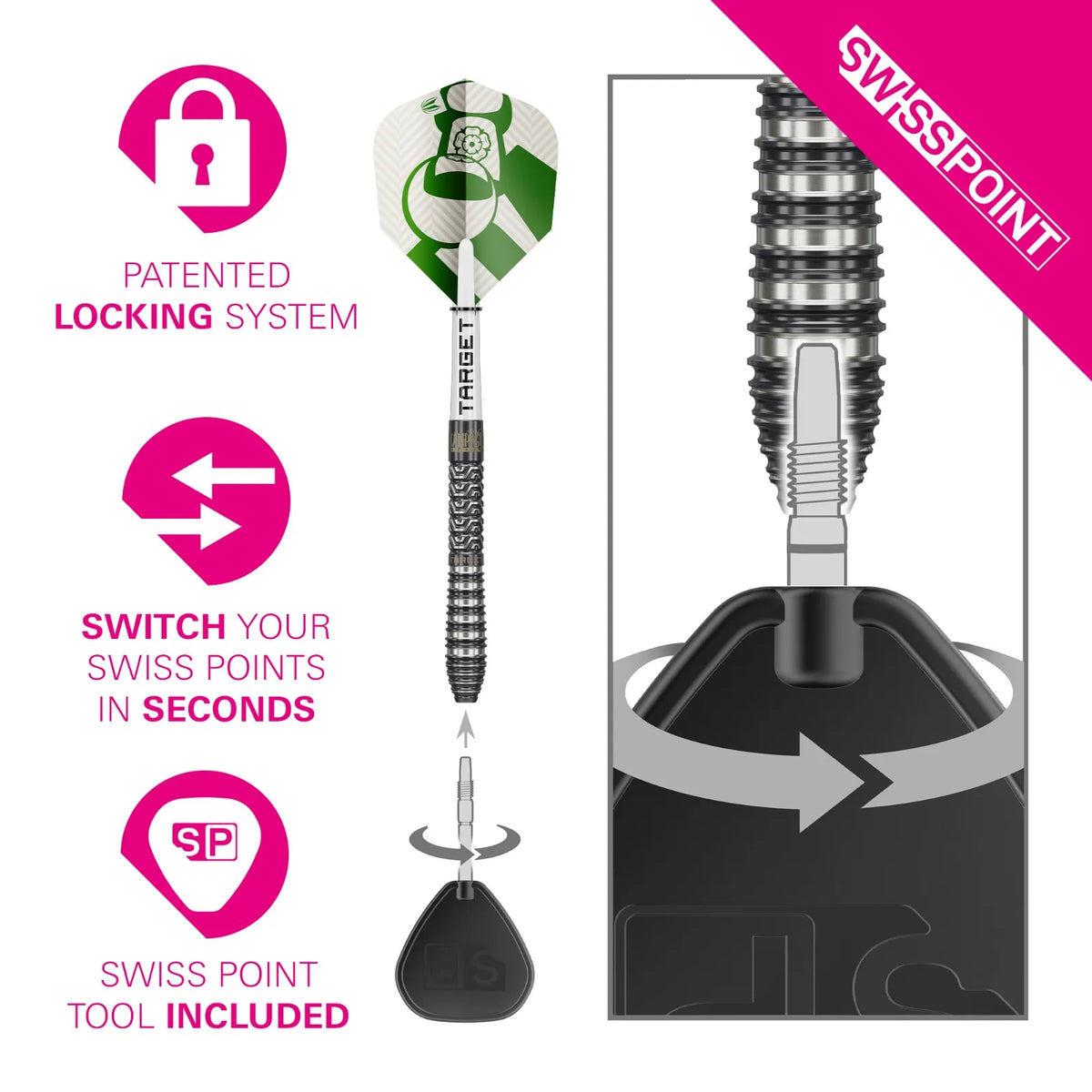 Target Charlie Manby 95% Tungsten Gen1 Darts Set