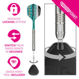 Target Hydra 01 90% Tungsten SP Steel Tip Darts.