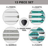 Target Hydra 02 90% Tungsten SP Steel Tip Darts