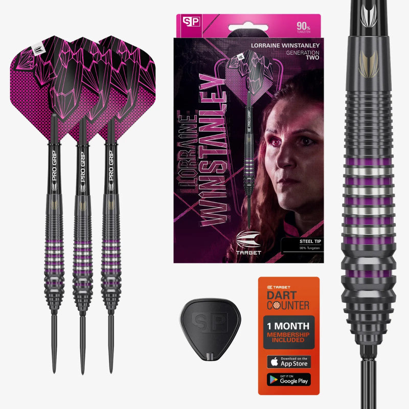 Target Lorraine Winstanley Gen2 90% Tungsten SP Steel Tip Darts Set