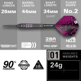 Target Lorraine Winstanley Gen2 90% Tungsten SP Steel Tip Darts Set