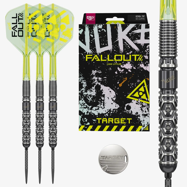 Target Luke Littler Fallout 90% Tungsten SP Darts Set - Aussie Dart Supplies Online