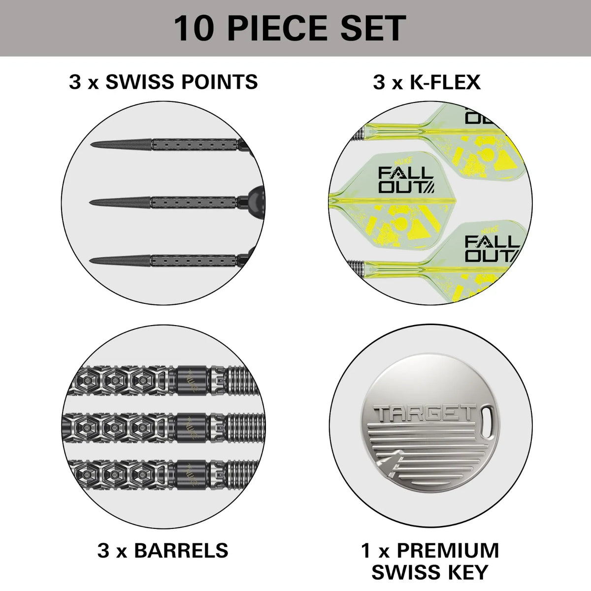 Target Luke Littler Fallout 90% Tungsten SP Darts Set - Aussie Dart Supplies Online