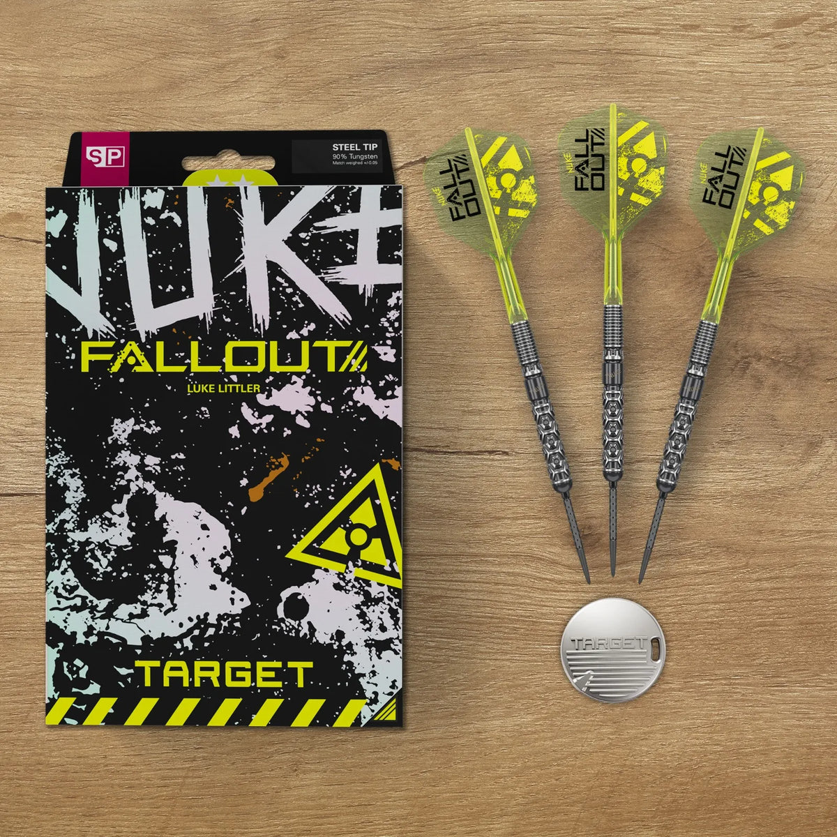 Target Luke Littler Fallout 90% Tungsten SP Darts Set - Aussie Dart Supplies Online