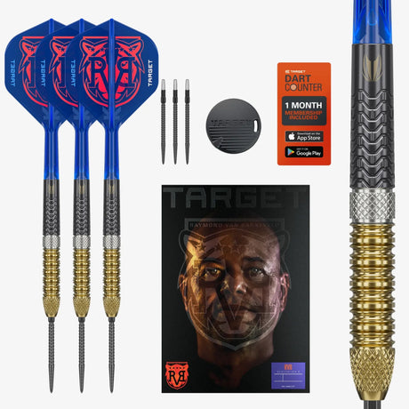 Target Raymond Van Barneeld RVB  Gen6 90% Tungsten SP Steel Tip Darts Set