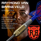 Target Raymond Van Barneeld RVB  Gen6 90% Tungsten SP Steel Tip Darts Set