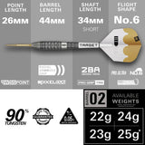 Target Redux 02 90% Tungsten SP Steel Tip Darts Set