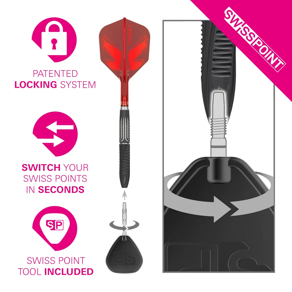 Target Shift 90% Tungsten SP Darts Set
