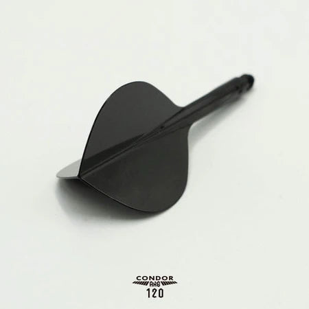 Condor AXE120 Three Fin Flights Teardrop Black - Aussie Dart Supplies Online