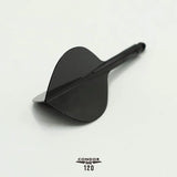Condor AXE120 Three Fin Flights Teardrop Black - Aussie Dart Supplies Online