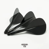 Condor AXE120 Three Fin Flights Teardrop Black - Aussie Dart Supplies Online