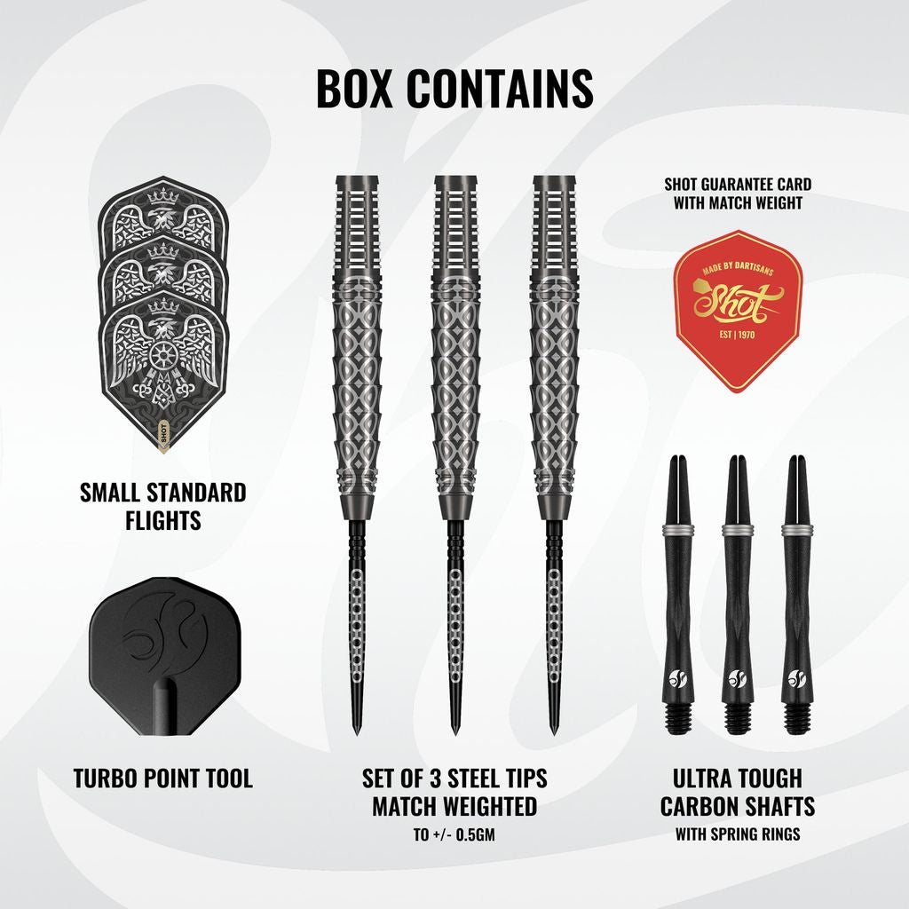 Goths Wulfaz Steel Tip Dart Set-90% Tungsten Barrels