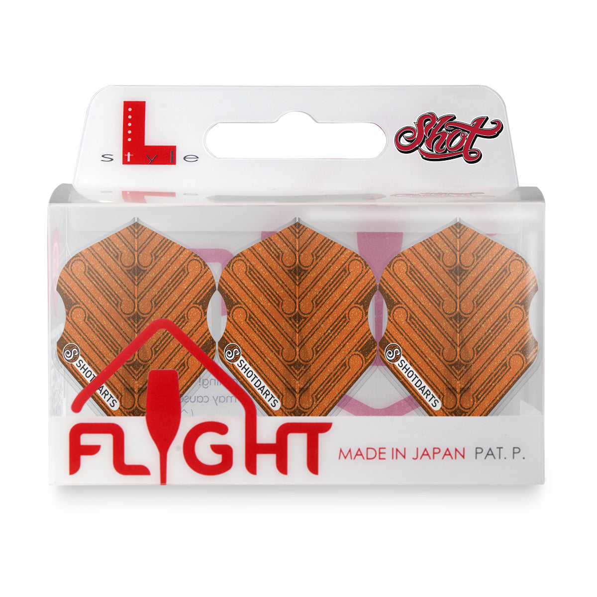 Shot L-Style EZ L1 Standard Shape Manu Orange Dart Flight Set