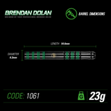 Brendon Dolan Winmau 90% Tungsten ONYX Grip Dart Set